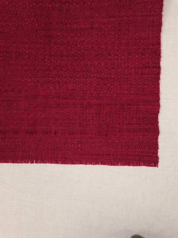 La toile de rose écharpe laine grenadine finition